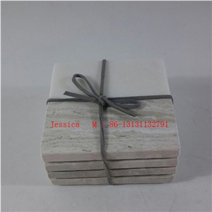 Square White and Yellow Two Color Marble Drink Coaster / 2 Tone Marble Coaster Set Of 4 Square White and Yellow Two Color Marble Drink Coaster / 2 Tone Marble Coaster Set Of 4