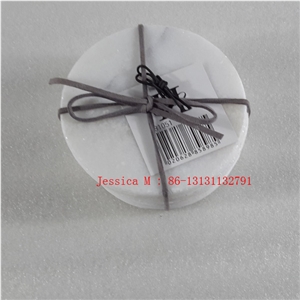 White Marble Drink Coaster Set Of 4 /Stone Drink Coaster