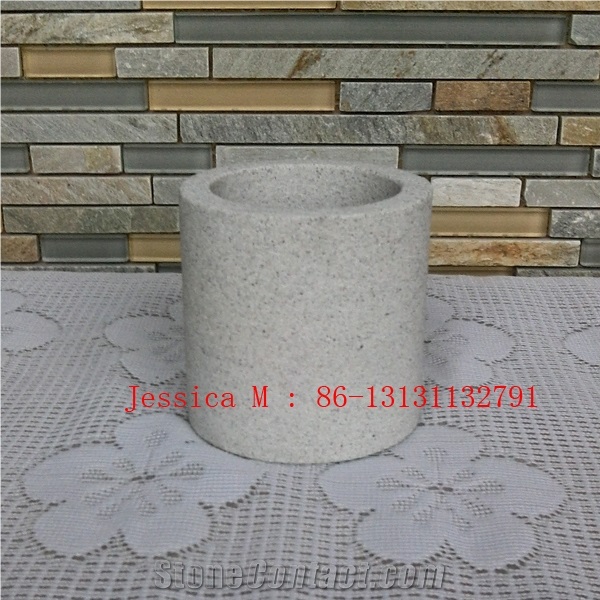White Sandstone Tumbler, Bathroom Tumblers