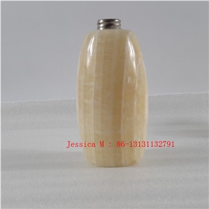 Yellow Marble Liquid Soap Dispenser