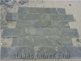Black Quartzite Wall Split Stone, Stacked Stone Veneer, Ledge Stone, Corner Stone Cultured Stone