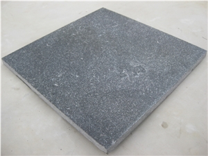 Blue Limestone Honed and Sandblasted Tiles