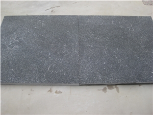 Blue Limestone Honed and Sandblasted Tiles