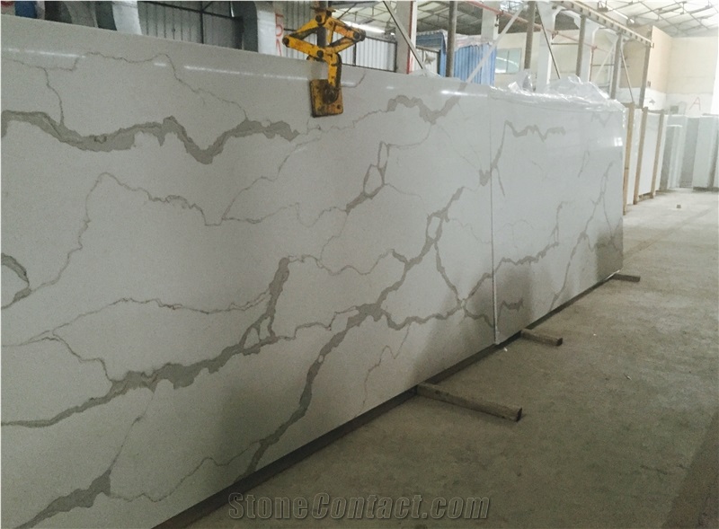 Calacatta Quartz Slabs, Tiles, Engineered Stone