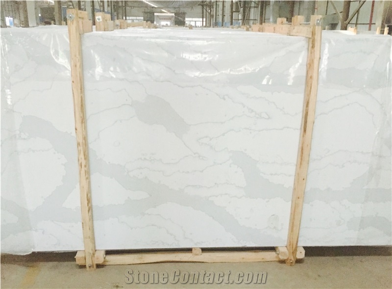 Calacatta Quartz Slabs, Tiles, Engineered Stone