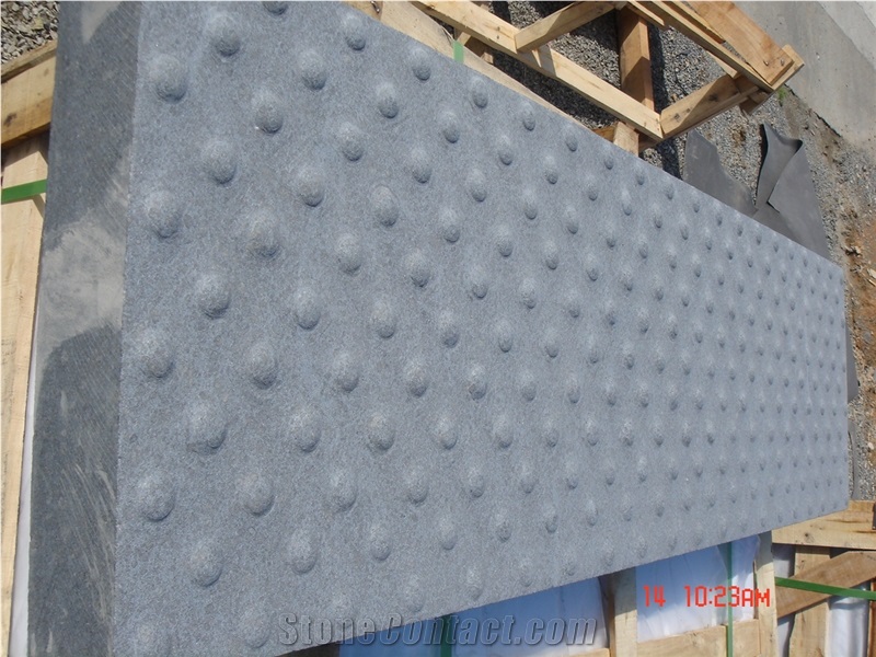 China Black Basalt G684 Fuding Black Sandblast Tactile Blind Road Pedestrian