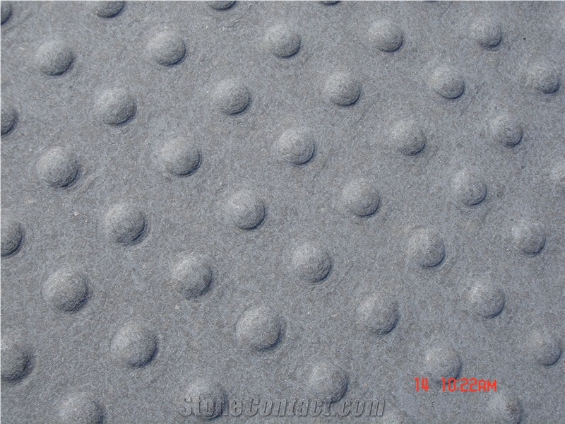 China Black Basalt G684 Fuding Black Sandblast Tactile Blind Road Pedestrian