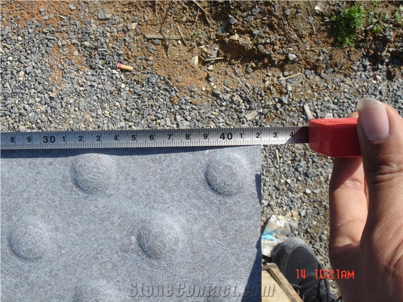 China Black Basalt G684 Fuding Black Sandblast Tactile Blind Road Pedestrian