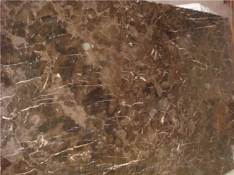 China Dark Emperador Imperial Brown Polished Marble Slabs and Tiles