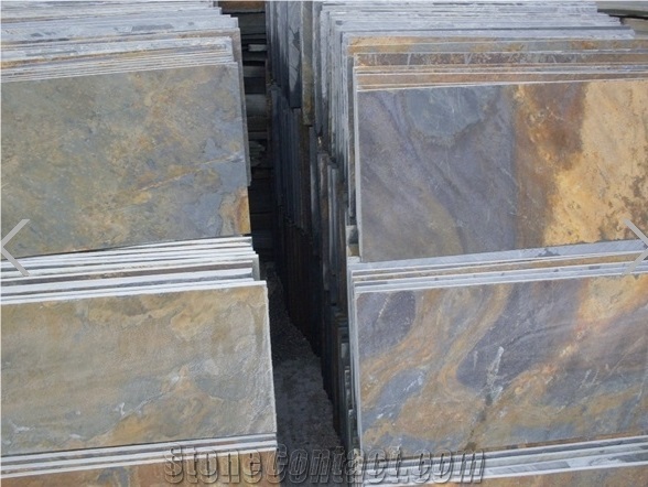 Chinese Rust Slate Tiles,Multicolor Slate Floor Tiles,Rusty Slate Flooring,Slate Stone Flooring,Rust Slate Pattern,Stone Floor Covering