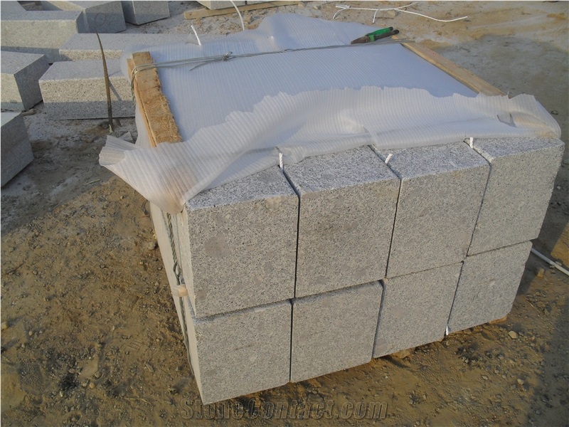 G341 Grey Sesame Shandong Grey Granite Flamed Boarder Kerbstone Curbstone Roadstone