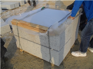 G341 Grey Sesame Shandong Grey Granite Flamed Boarder Kerbstone Curbstone Roadstone