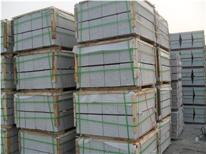 G341 Grey Sesame Shandong Grey Granite Flamed Boarder Kerbstone Curbstone Roadstone