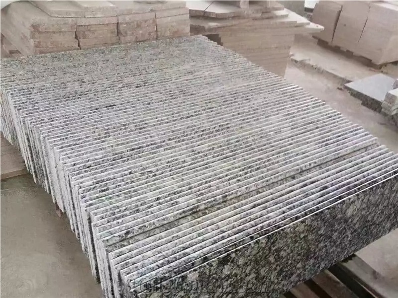 G568 Surf White Sea Wave White Spray White Granite Polished Tiles