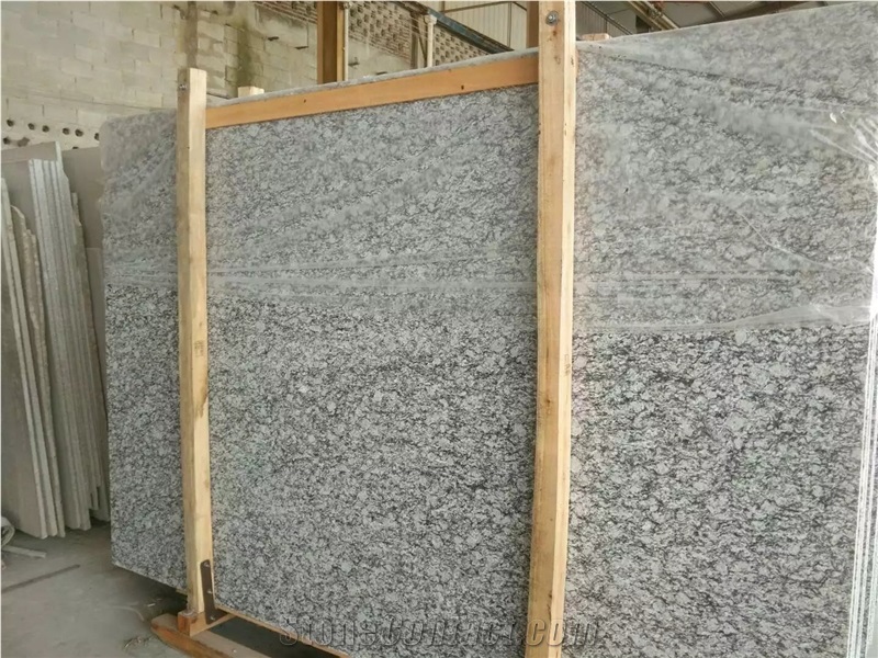 G568 Surf White Wave Granite Polished Slabs Tiles