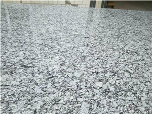G568 Surf White Wave Granite Polished Slabs Tiles