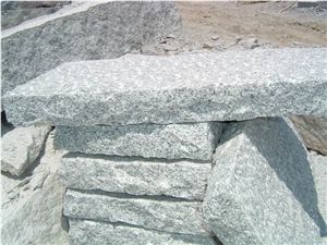G603 China Silver Grey Sesame Grey Silver Crystal Bianco Sardo Sardinia White Round Picked Step Paver Walkway Paver
