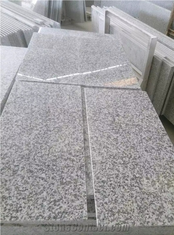 G623 China Crystal Grey Bianco Sardo Barry White Rosa Beta Polished Calibrated Tiles