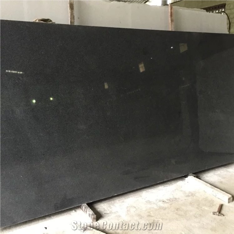 G654 China Impala Padang Dark Kobra Sesame Grey Polished Slabs Tiles