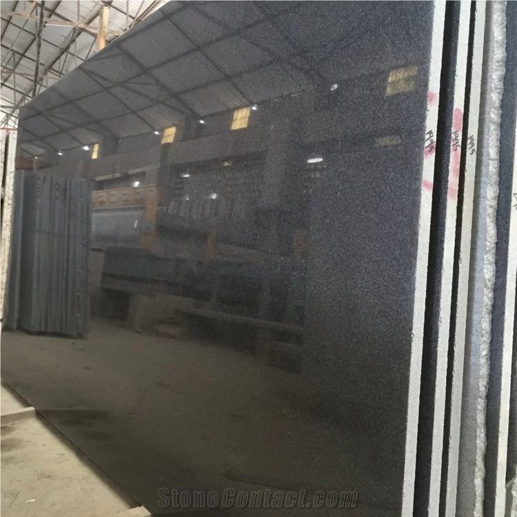 G654 China Impala Padang Dark Kobra Sesame Grey Polished Slabs Tiles