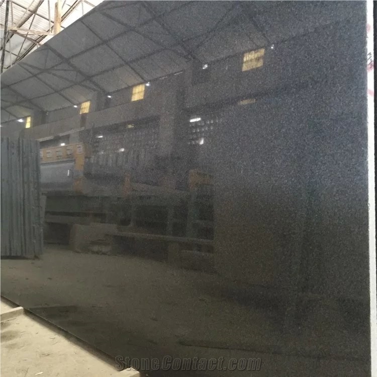 G654 China Impala Padang Dark Kobra Sesame Grey Polished Slabs Tiles