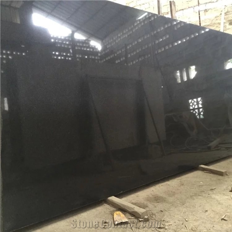 G654 China Impala Padang Dark Kobra Sesame Grey Polished Slabs Tiles