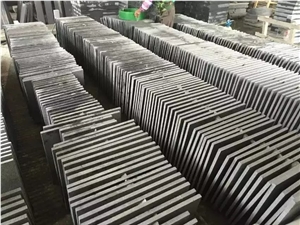 G654 Tiles & Slabs, Dark Grey Granite, Sesame Black Floor Covering Tiles, Walling Tiles