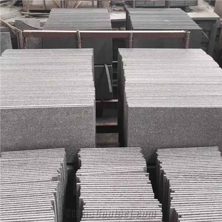 G654 Tiles & Slabs, Dark Grey Granite, Sesame Black Floor Covering Tiles, Walling Tiles