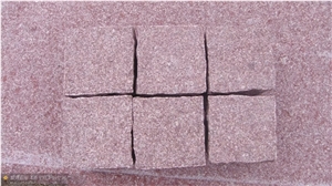 G666 Red Porphyry Shouning Red Flamed Split Natural Cleft Cubes Pavers G666 Red Porphyry Shouning Red Flamed Split Natural Cleft Cubes Pavers