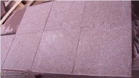 G666 Red Porphyry Shouning Red Flamed Tiles