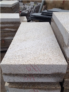 G682 Shandong Yellow Rustic Granite Sunset Gold Padang Giallo Bushhammered Tiles & Slabs
