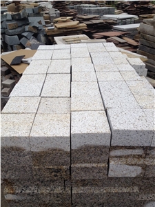 G682 Shandong Yellow Rustic Granite Sunset Gold Padang Giallo Bushhammered Tiles & Slabs