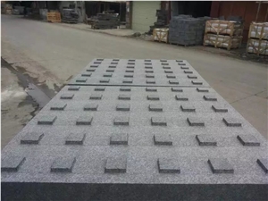 G684 China Black Basalt Fuding Black Crystal Black Tactile Blind Stone Paver