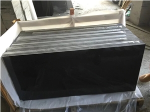 G684 China Black Basalt Fuding Black Galaxy Crystal Black Polished Slabs Tiles