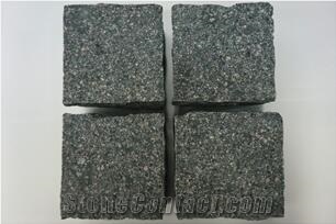 Green Porphyry Flamed Split Paving Cube Paver Cube Sets
