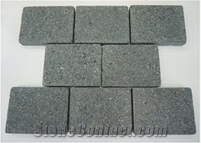 Green Porphyry Flamed Split Paving Cube Paver Cube Sets