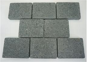 Green Porphyry Flamed Split Paving Cube Paver Cube Sets