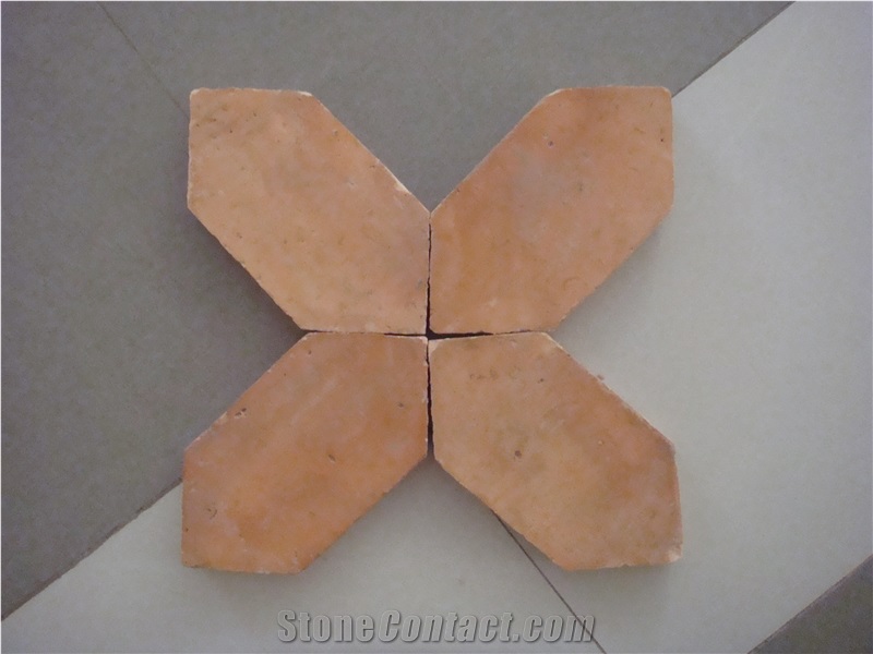Handmade Terracotta Tiles Red Brown Yellow Round Square Rectangular Tiles