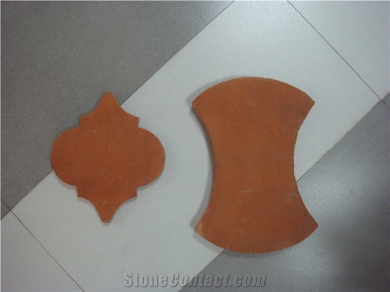 Handmade Terracotta Tiles Red Brown Yellow Round Square Rectangular Tiles