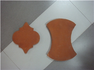 Handmade Terracotta Tiles Red Brown Yellow Round Square Rectangular Tiles