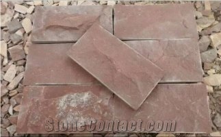 Lilac Quartzite Mushroom Stone Split Wall Stone