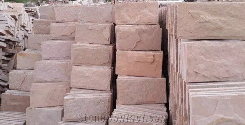 Lilac Quartzite Mushroom Stone Split Wall Stone