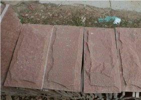 Lilac Quartzite Mushroom Stone Split Wall Stone