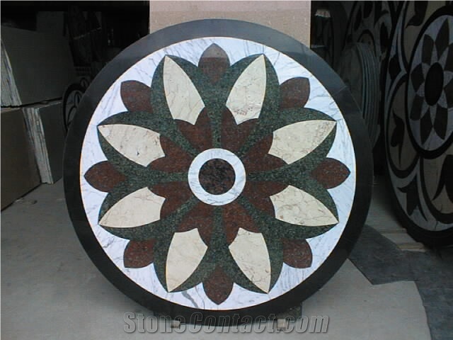 Natural Stone Marble Waterjet Medallions Patterns