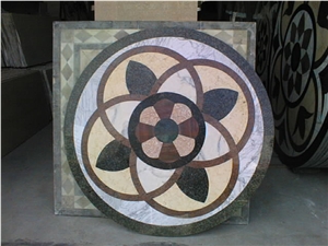 Natural Stone Marble Waterjet Medallions Patterns