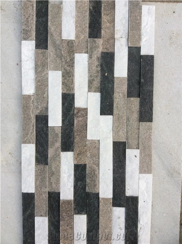 Quartzite Yellow Mixed White Marble Wall Stone Veneer, Ledge Stone, Corner Stone