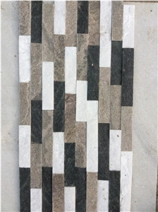 Quartzite Yellow Mixed White Marble Wall Stone Veneer, Ledge Stone, Corner Stone