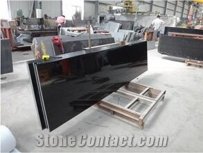 Star Galaxy Black Galaxy Polished Kitchen Countertop, Black Granite Kitchen Countertops