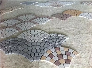White and Red Quartzite Cube Stone & Pavers, Floor Covering, Courtyard Road Pavers, Driveway Paving Stone
