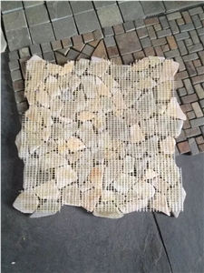 White and Red Quartzite Cube Stone & Pavers, Floor Covering, Courtyard Road Pavers, Driveway Paving Stone